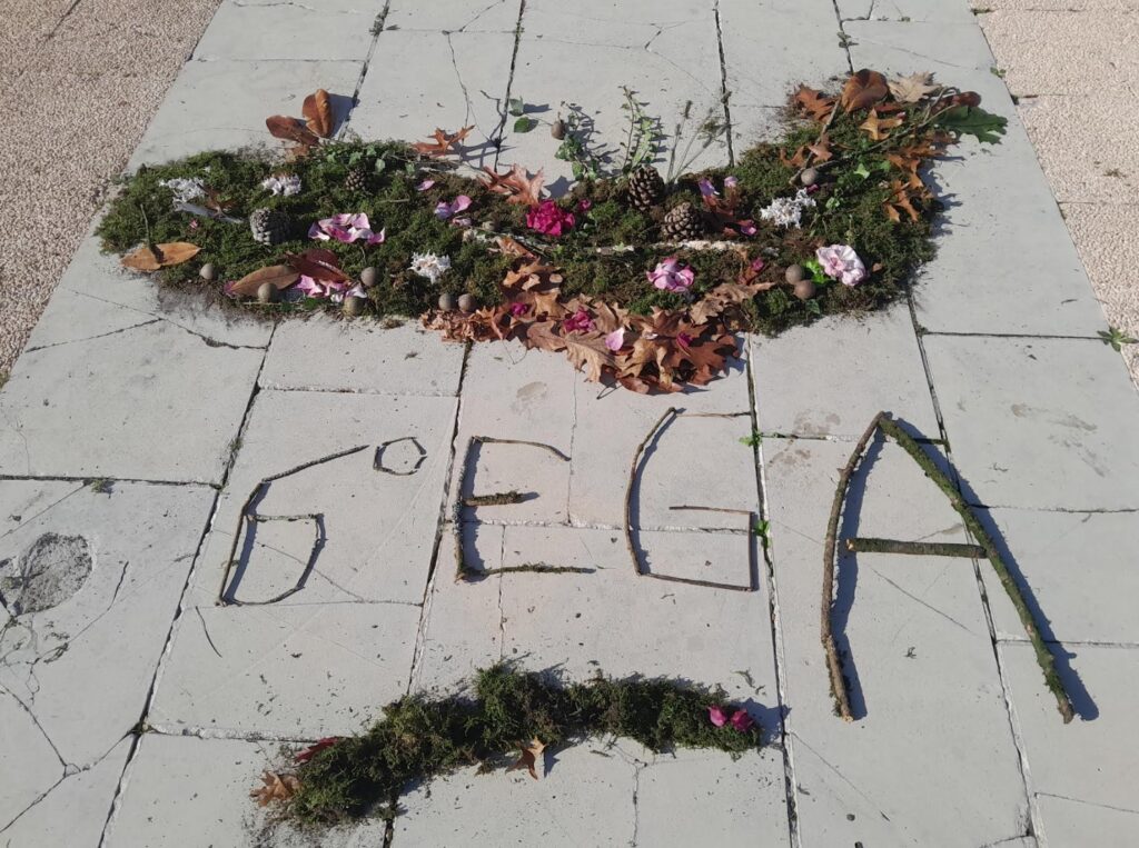 land art oeuvre du berceau